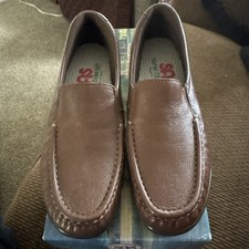 NEW In Box SAS Women's Twin Brandy Brown Slip On Loafer Shoes 1970-191 Sz 6 N