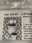 Oui Bathroom Toilet  for a miniature dollhouse Vintage New 1/4" 1:48 — photo 1