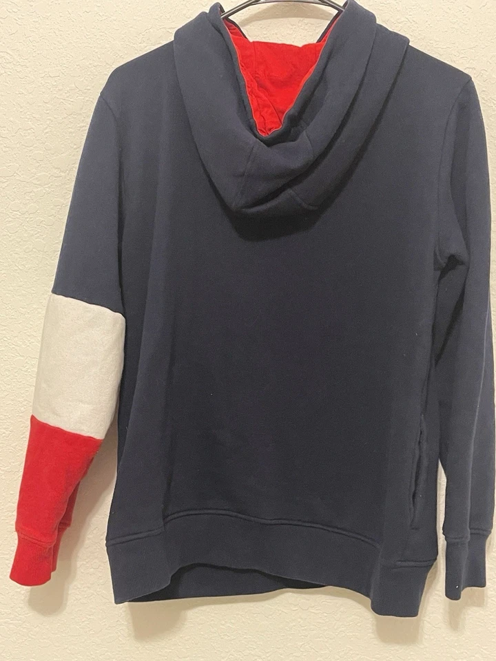 Fila Sport Unisex Niño Jersey Sudadera con Capucha Polar Azul-Blanco-Rojo - Talla XL Foto 3 de 4