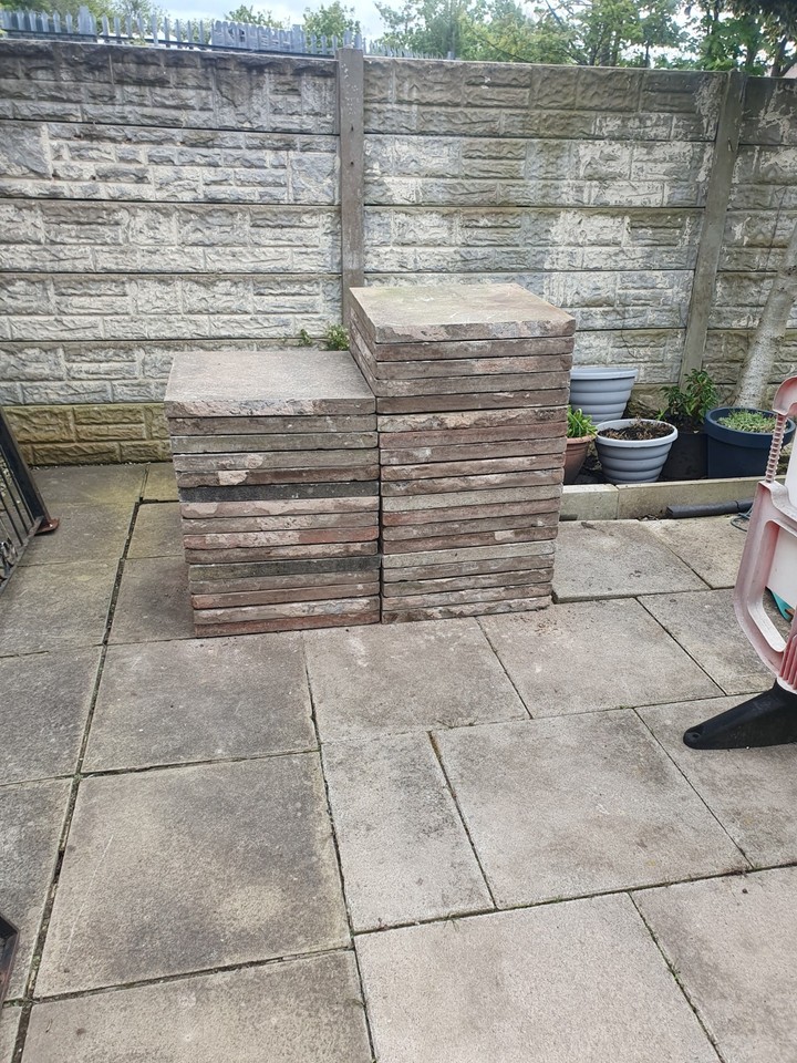 2x2 Paving Flags 2 x 2 used concrete paving flags | eBay UK