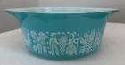 New ListingVintage Pyrex 475-B Turquoise Blue Amish Butterprint 2 1/2 qt Casserole Bowl