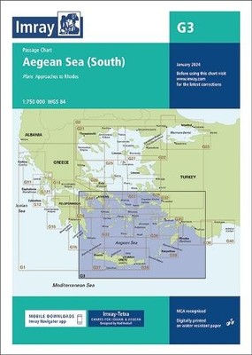 Imray G Series G3 Aegean Sea (South) (Map) G Chart (US IMPORT)