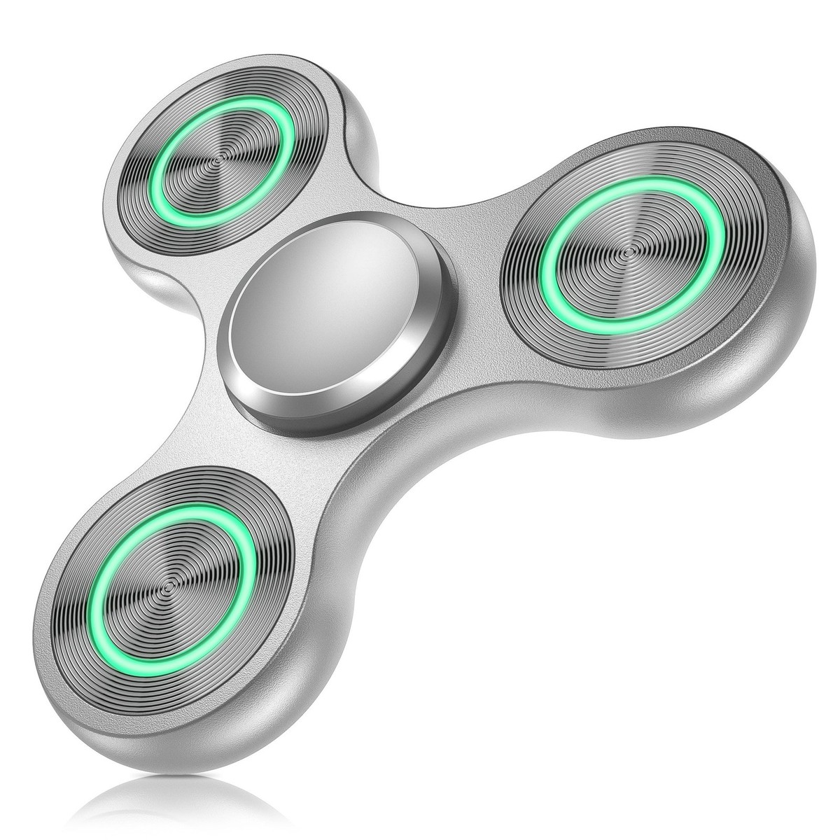 Metal Light Up Fidget Spinner Toys, Durable Stainless Steel