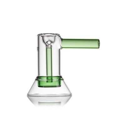 MJ Arsenal COVE BUBBLER 4.5'' Cactus Green Grey Boro Glass Hollow-Bottom Base MJA