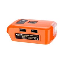 New 20V USB&DC Port Lithium-Ion Battery Adapter With LED Light For Black&Decker