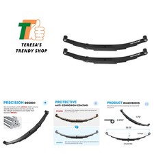 4 Leaf 1750lb Capacity Double Eye Spring For 3500lb Trailer Axle 25-14 Len... 4 Leaf 1750lb Capacity Double Eye Spring For 3500lb Trailer Axle 25-14 Len...