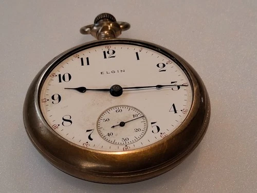 VTG ANTIQUE ELGIN POCKET WATCH FOR PARTS REPAIR AND RESTORATION #1