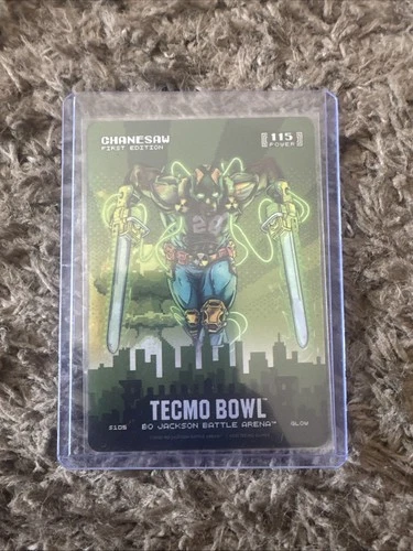 Bo Jackson Battle Arena Tecmo Bowl Chainsaw Glow Skyline Case Hit