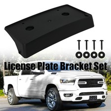 Front License Plate Holder Mount Bracket Wscrews For 2019-2022 Dodge Ram 1500 Front License Plate Holder Mount Bracket Wscrews For 2019-2022 Dodge Ram 1500