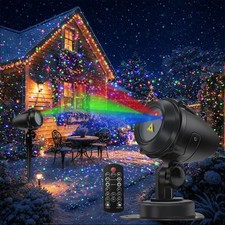 Outdoor Christmas Projector Light, RGB Color Changing Waterproof Holiday Decor