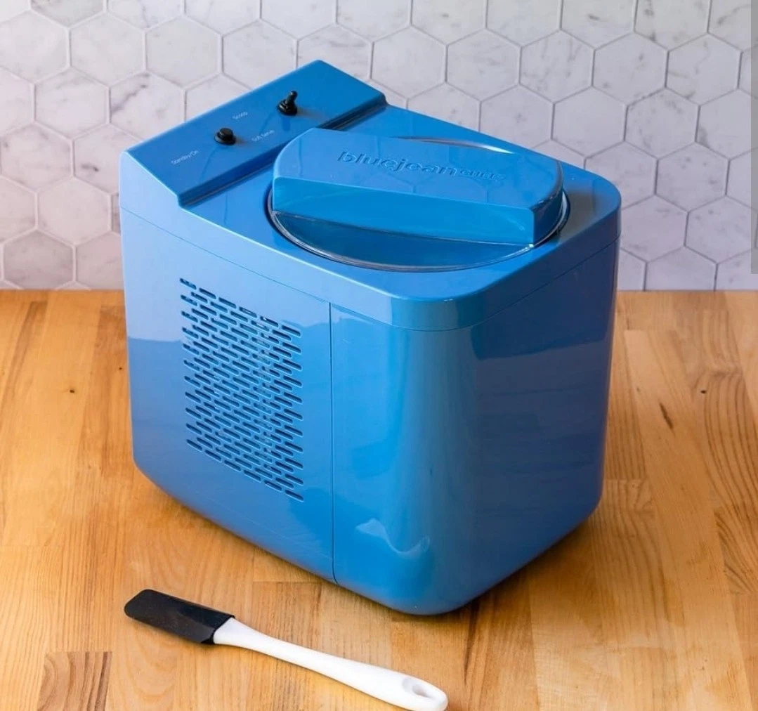 New Blue Jean Chef 1QT Thermoelectric Ice Cream Maker in Denim Blue