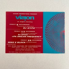 Vision At Angels Burnley Rave Flyer.....