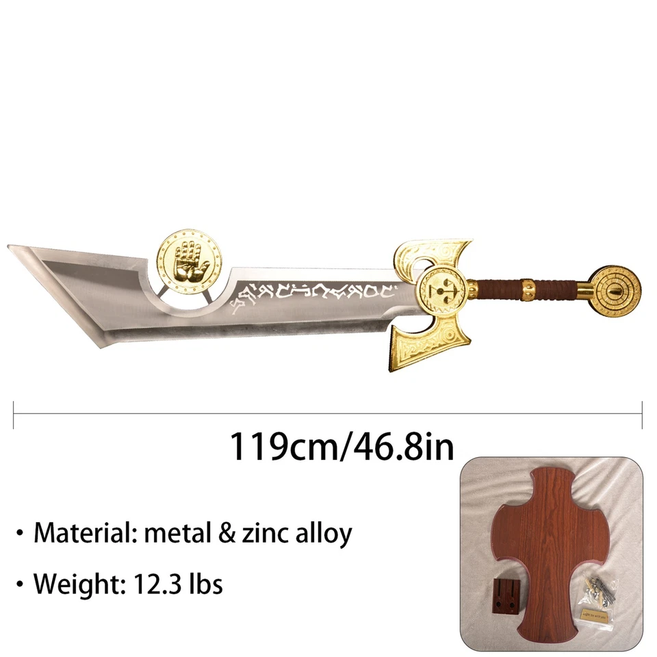 46.8in Ashbringer Legendary Sword/Cosplay Collection/Stainless Steel/Outdoor - Image 2 of 4
