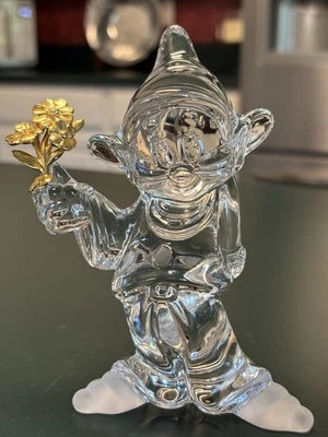 Lenox Disney "Daisies From Dopey" Crystal Figurine Germany Snow White 5" Tall - Image 1 of 4