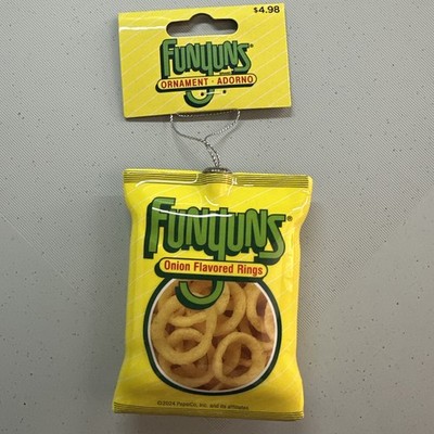 Ruz Funyuns Licensed Christmas Ornament, Plastic, Brand New With Tags