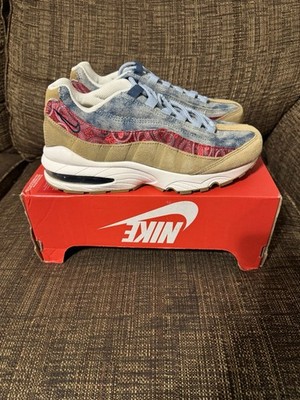 Nike Air Max 95 Parachute Beige University Red Size 5.5Y ''Wild West'' BV6375-200