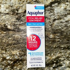 Aquaphor Children's Itch Relief Ointment, 1 Hydrocortisone Anti-Itch Cream, Fas