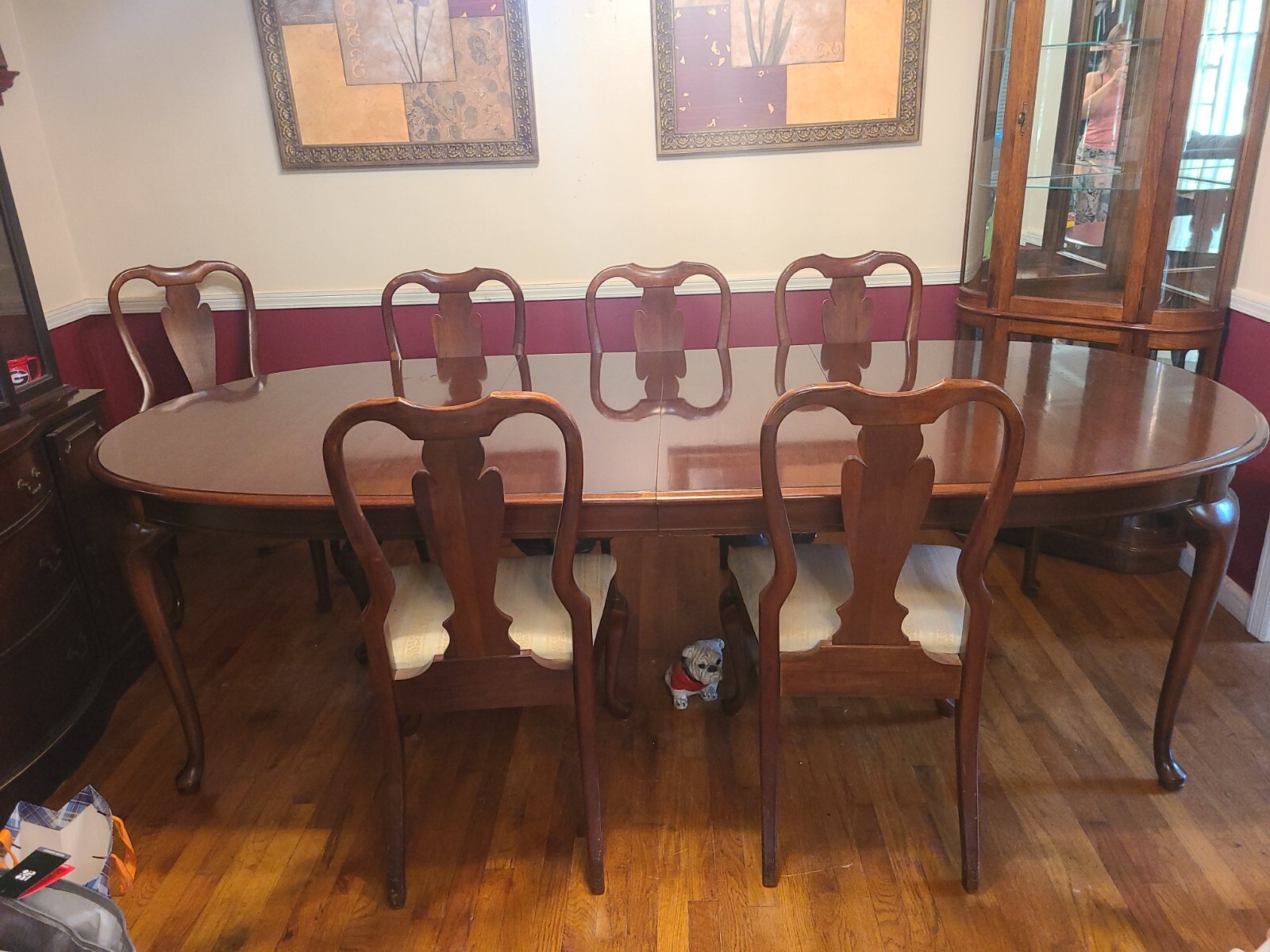 Thomasville Winston Court Dining Room SETTable 6 Chairs + 2 Leaves