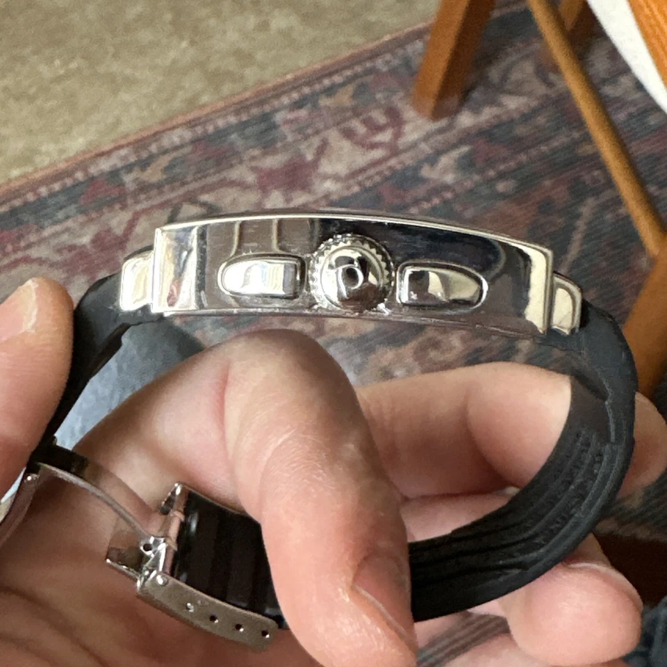 Officina Del Tempo часы итальянский хронограф на резиновый ремень новый аккумулятор - Изображение 3 из 4