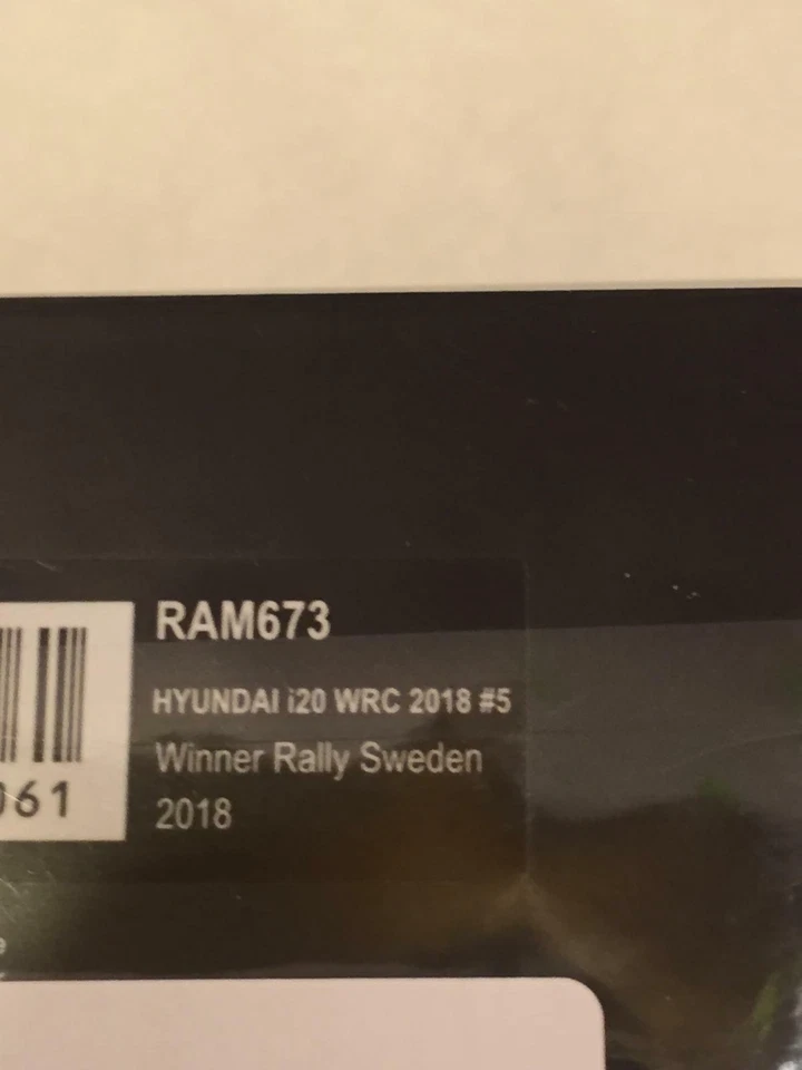 IXO Hyundai i20 WRC #5 Neuville winner Rally Sweden 2018 1/43 RAM673 - Immagine 3 di 3