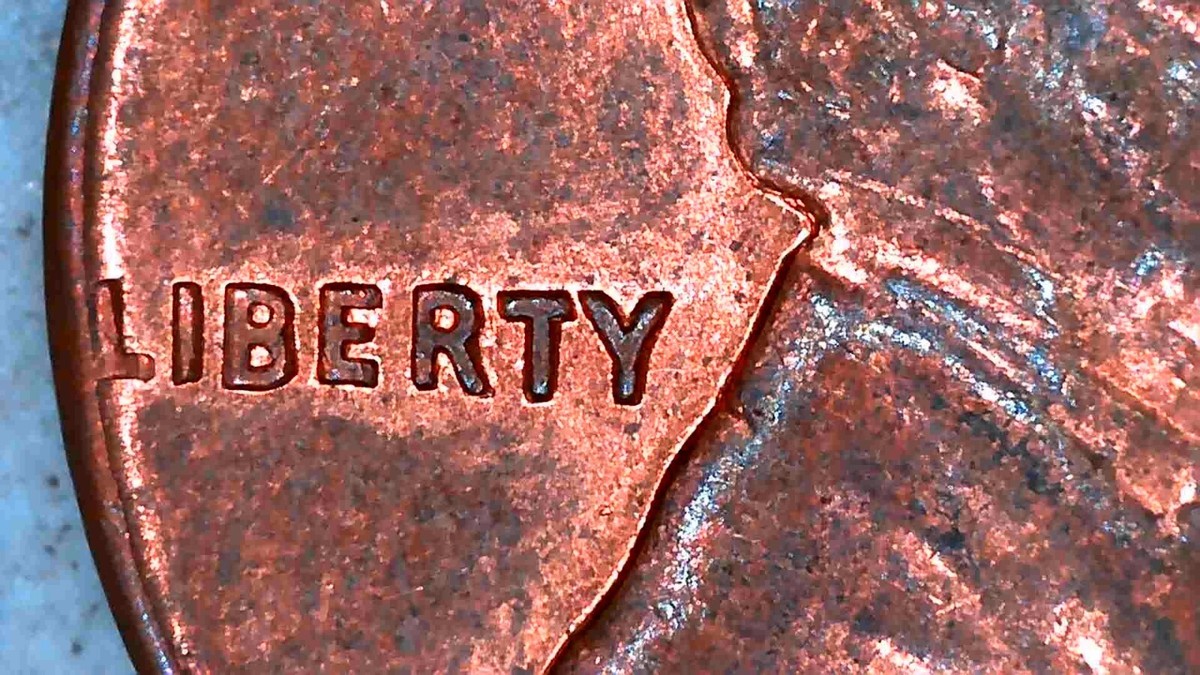 1960 D Red Lincoln Penny Small Date Doubled Die Obverse & 'L' in