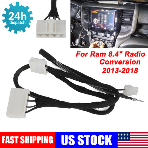 For 2013-18 Ram 8.4 Radio Conversion ADD ON Harness 4 Speed Fan HVAC To 7Speed - Picture 18 of 19