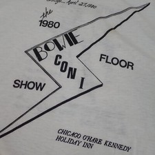 80s David Bowie vintage t-shirt white rock tee
