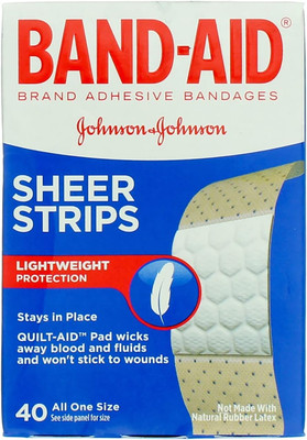 Brand Tru-Stay Sheer Strips Adhesive Sterile Bandages for First Aid & Wound Prot