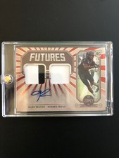 Jalen Reagor Rookie Dual Patch Auto 2020 Panini Legacy Red Prizm 59/100 Eagles