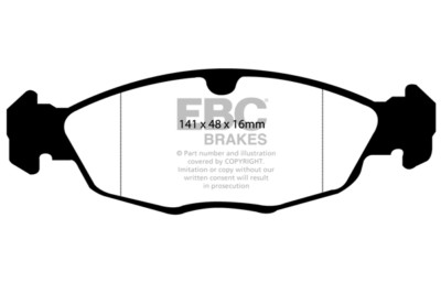 EBC Greenstuff Front Brake Pads for Daewoo Nexia 1.5 8v (95 > 97)