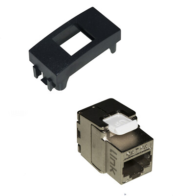DATA NETWORK SOCKET (FRUIT HOLDER + TOOLLESS FRUIT) STP CAT 6A VIMAR ARKE' ARKè METAL