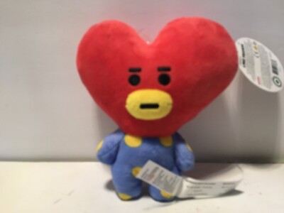 BT21 TATA Alien Heart Plush Line Friends 6.5  BTS New