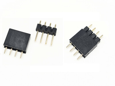 10 sets Micro Steckverbinder RM 2,54  4 Polig Stecker + Buchse Stromleiste #A155