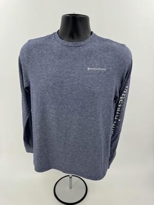 Vineyard Vines Long Sleeve Size 18 Youth XL Blue Edgartown T Shirt Youth Casual