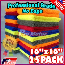 Edgeless Microfiber Cleaning Cloth Towel No-Scratch Rag Car Polishing Detailing