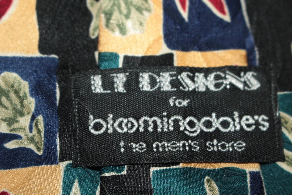 Шелковый галстук BLOOMINGDALE'S сделано в Италии F60605 - Изображение 4 из 4