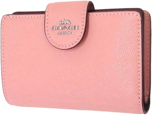 Coach Soho Mini Pouch Charm Canvas Suede Leather Chain Signature