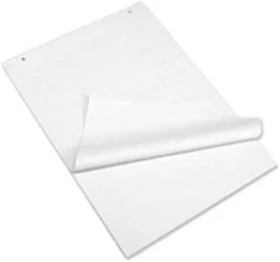 KAV A1 Flipchart Paper Pad, Bleed-Proof Plain Perforated 40 Sheets Flip Chart Pad