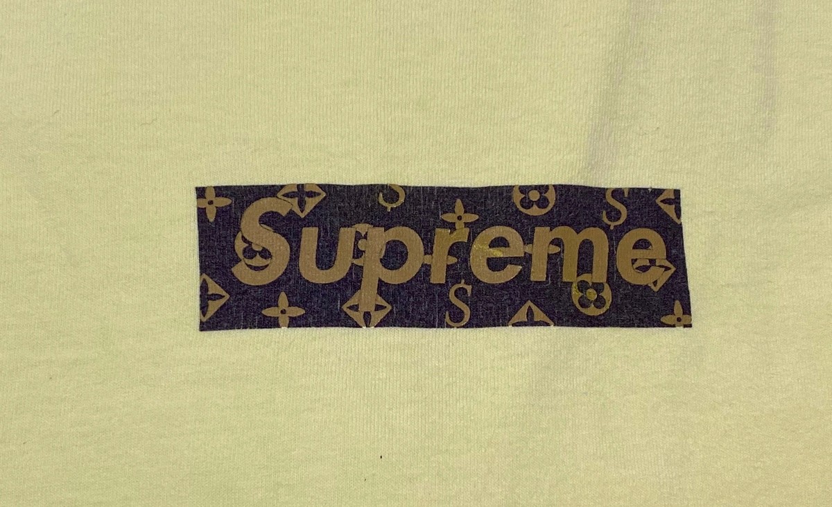 Supreme lv monogram box logo tee | eBay