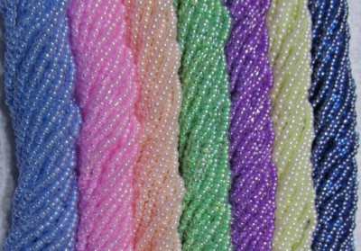 Czech 11/0 Preciosa Floral C-L Transparent #2 Bundle Rocaille Glass Seed Beads