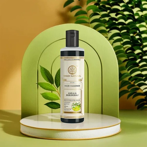 Khadi Natura Herbal Ayurvedic Amla And Bhringraj Cleanser 210ml Pack Of 2 - Picture 3 of 6