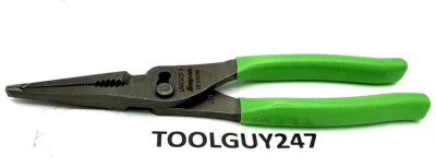 SNAP ON LN47ACF G GREEN 9" Talon Grip Long Nose Slip Joint Pliers NEW USA TOOLS - Imagen 1 de 4