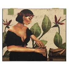 Humidor Supreme 20ct Cigar Humidor Wood Box, Cedar, Havana Beauties - Delight