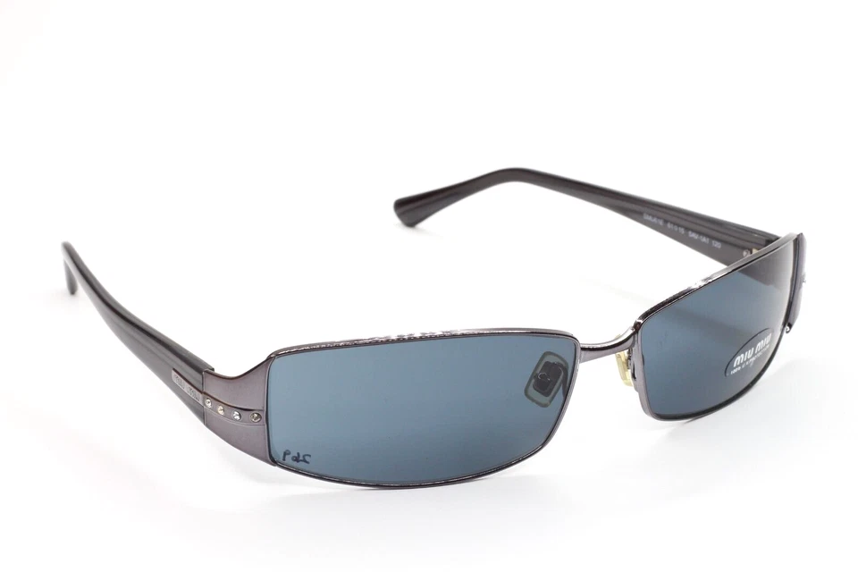 Gafas de sol de diseñador Miu Miu SMU61E 5AV-1A1 UY84 Gunmetal degradado 61-15-120 mm Foto 3 de 4