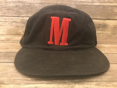 Vintage Marlboro Cigarettes Mens Black Trucker Hat Rare Strapback Cap
