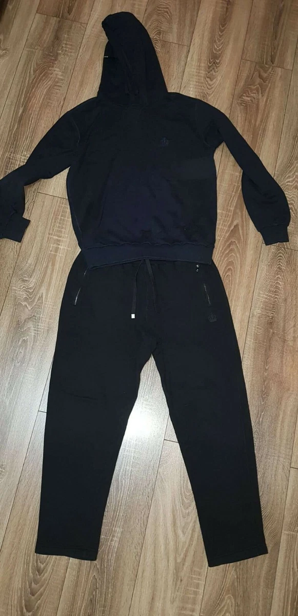 DOLCE GABBANA Mens Hooded Tracksuit Size 48 Navy eBay
