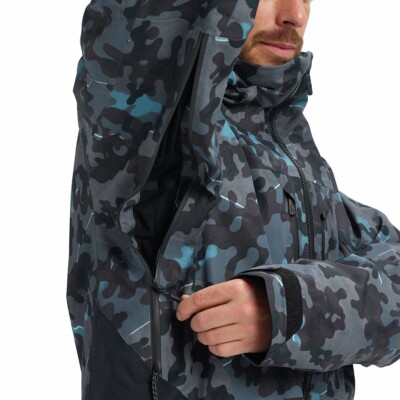Burton AK 2L Swash GoreTex Jacket | Small | Blue Slate Camo