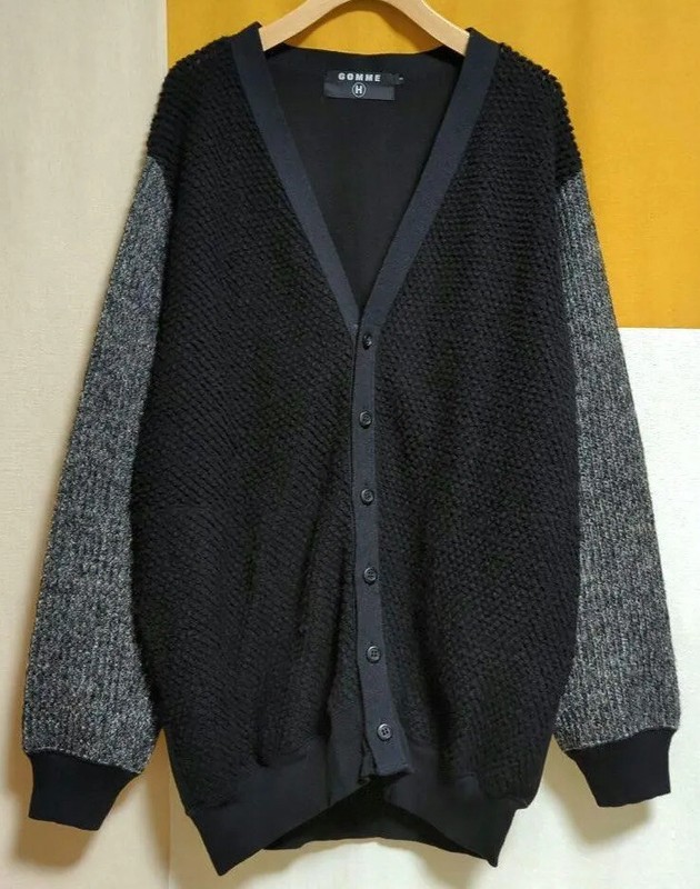 vintage 90's GOMME HOMME Japan sweater cardigan size L CDG
