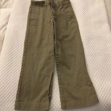 CHAPS BOYS PANTS WITH ADJUSTABLE WAIST SIZE 4 OLIVE