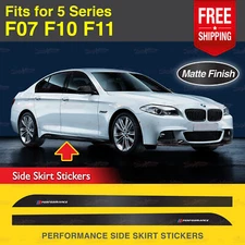 Fits BMW F07 F10 F11 5 Series Sport Side Skirt Sticker MATTE Vinyl Decals Stripe